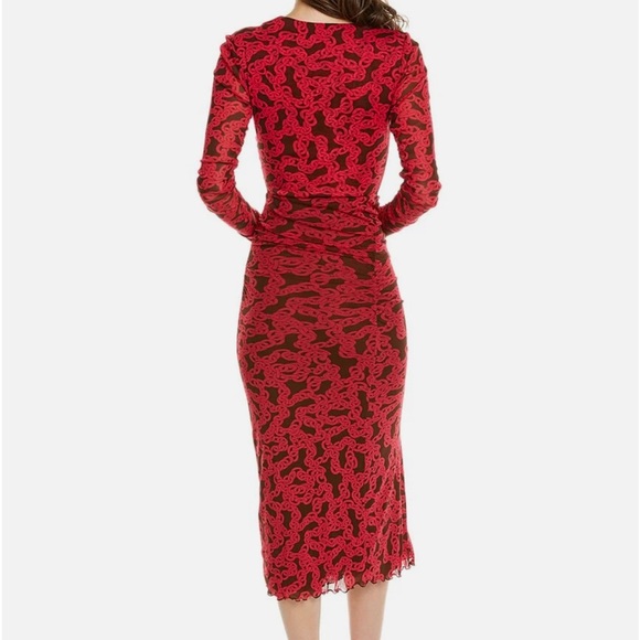 DIANE VON FURSTENBERG Edyna Midi Dress Size M - Picture 2 of 14